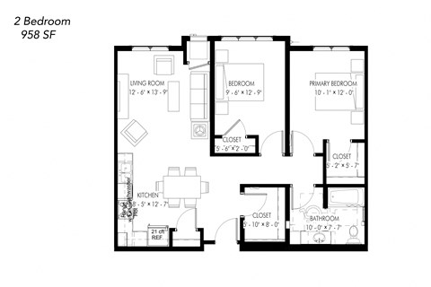 a floor plan of a bedroom house